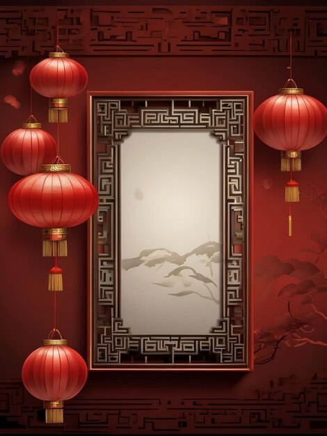 Red Background of Chinese new year