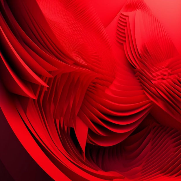 Фото Красный фон для баннера цифровой абстрактной живописи