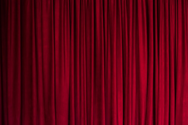 Photo red background red curtain texture theater curtain