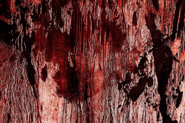 Photo red background scary bloody dirty walls for the background walls are full of blood stains and scratches