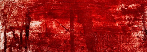 Red Background Scary bloody wall white wall with blood splatter for halloween background