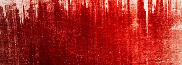 Red Background Scary bloody wall white wall with blood splatter for halloween background