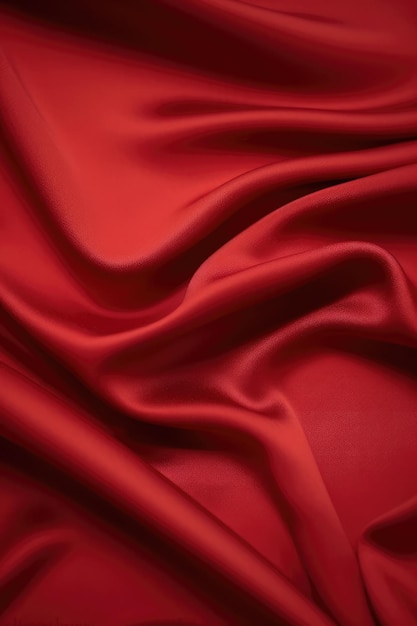 red background silk fabric