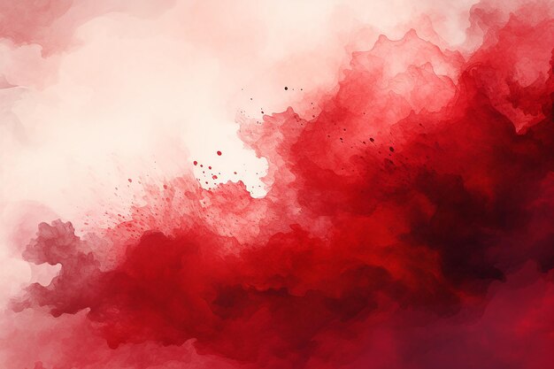 Red background watercolor