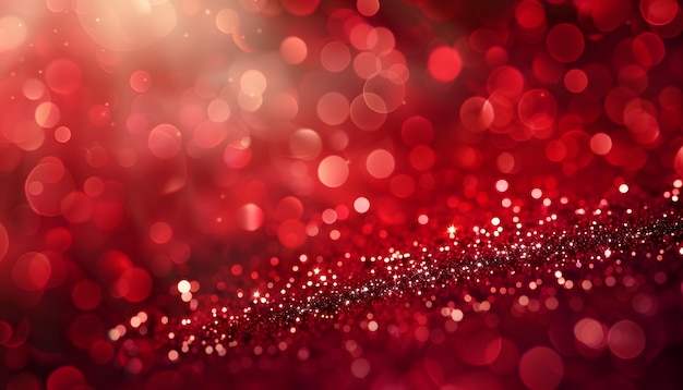 a red background with glitter and glitter