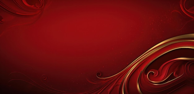 Red background with gold decoration