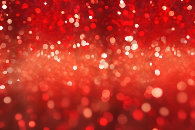 red background with light bokeh