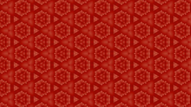 a red background with a pattern of triangles.