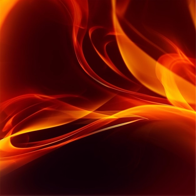 A red background with a red and orange flame