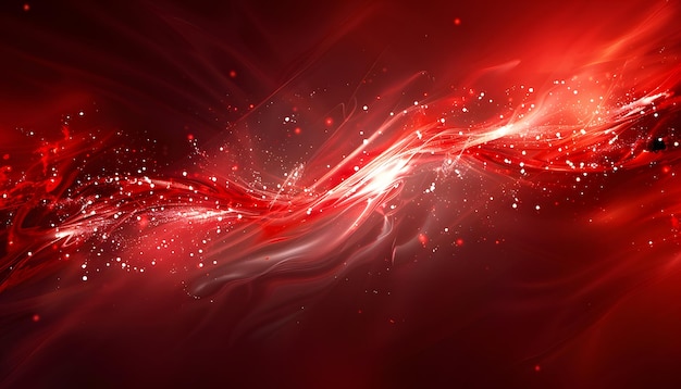 a red background with a red and purple light