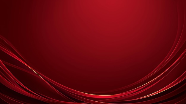 Photo red background with red waves