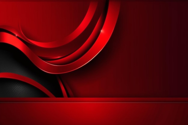 red background