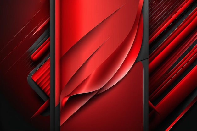 red background