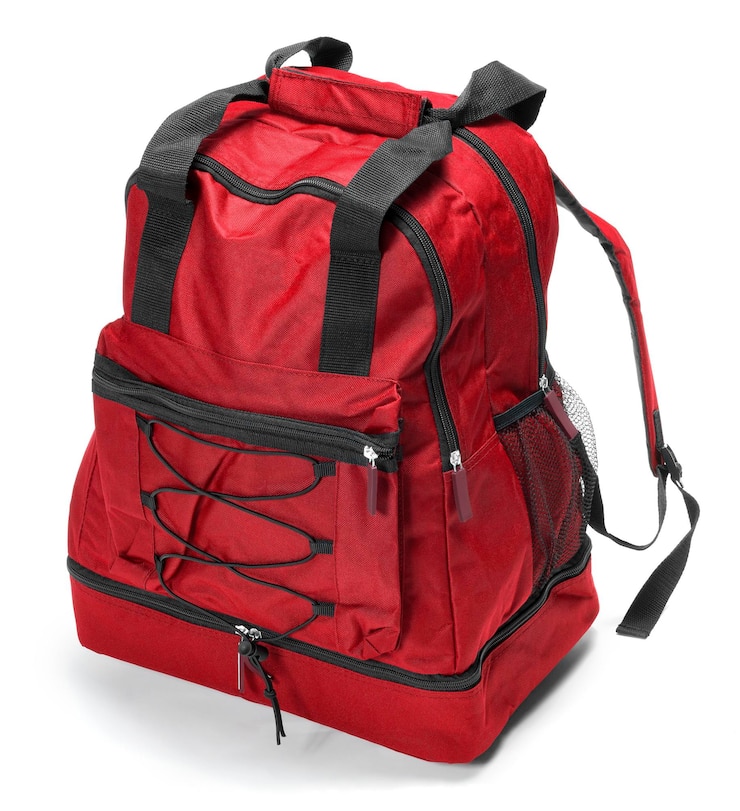 Photo red backpack