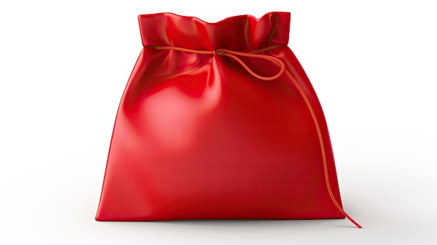 Photo a red bag with a bow on it