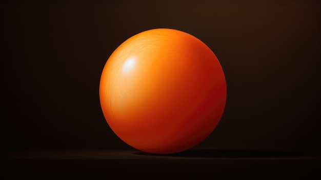 a red ball that is on a black background