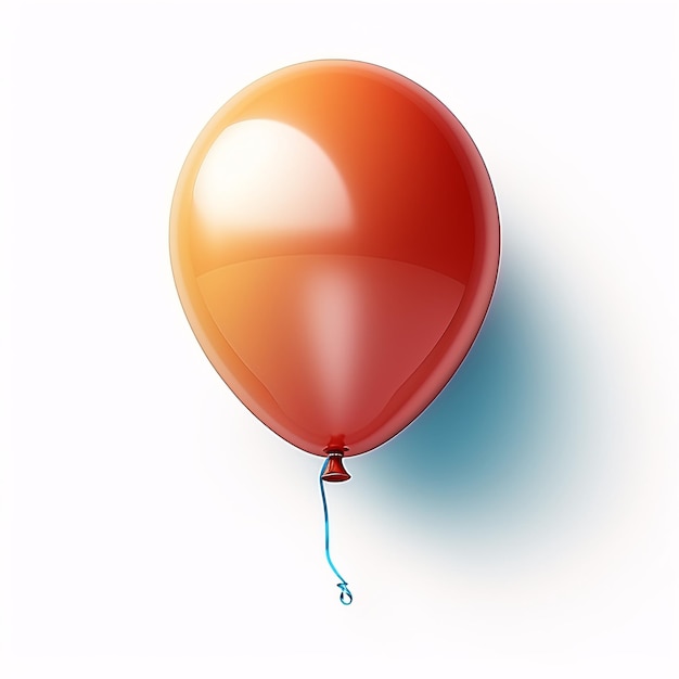 a red balloon with a string