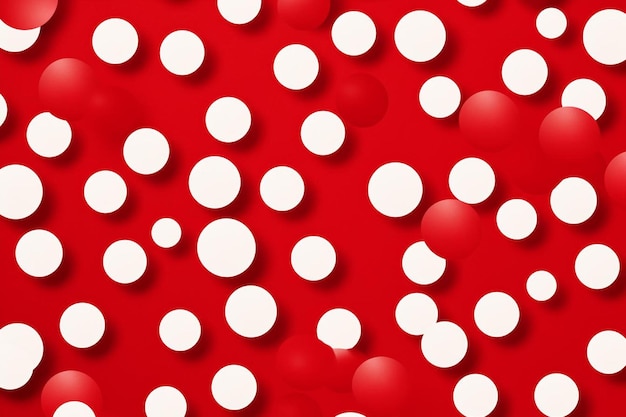 red balls in a red background