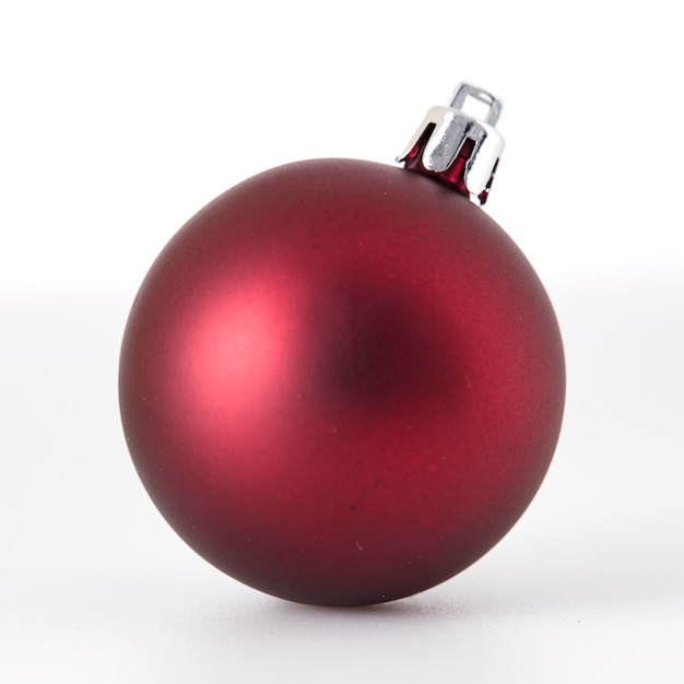 Red bauble with red ribbon, Photo