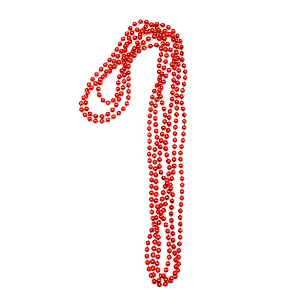 Red bead Bright number 1 Garlands Sparkling decor