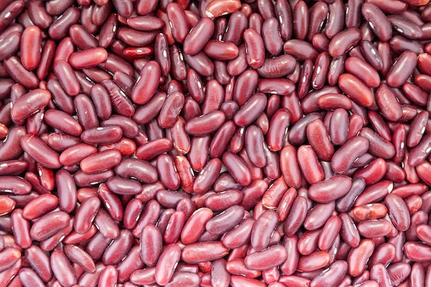 Photo red bean background bean texture