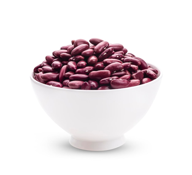 Photo red bean isolated on white background