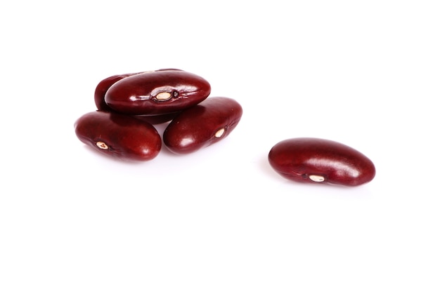 Red bean isolated on white background