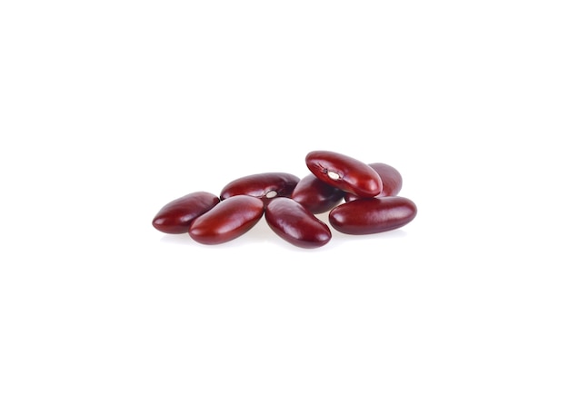 Red bean isolated on white