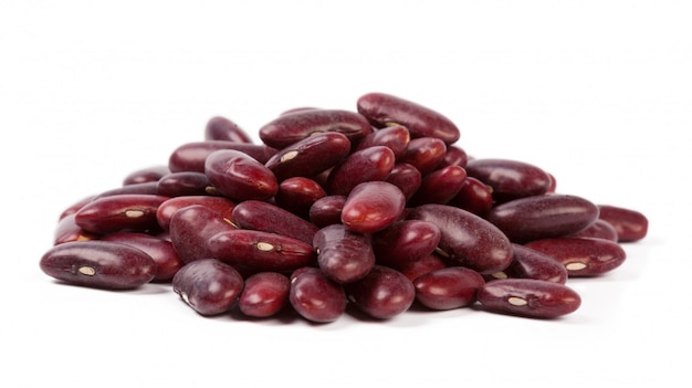 Red bean isolated on white