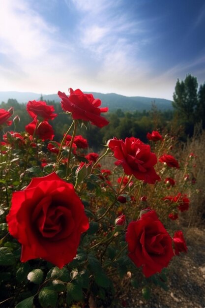 Foto bella rosa rossa