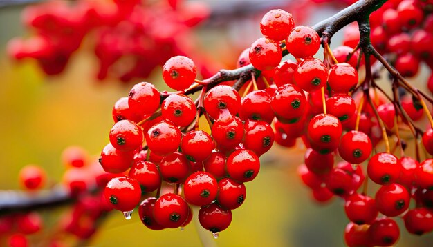 Red berries in autumn