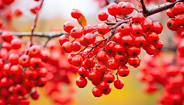 Red berries in autumn