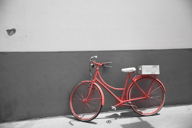 Red bicycle