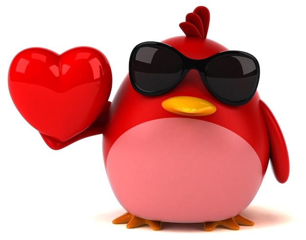 Red bird - 3D character