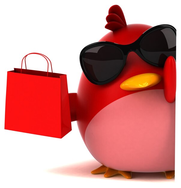 Red bird - 3D character