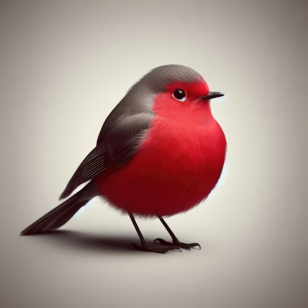 A red bird illustration