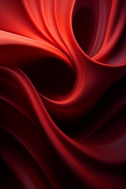 A red and black abstract background with waves