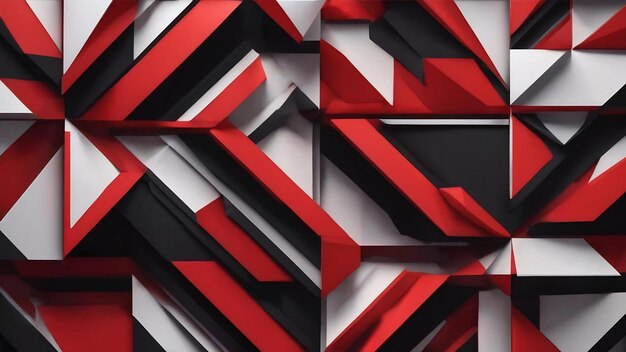 Red and black abstract geometric background