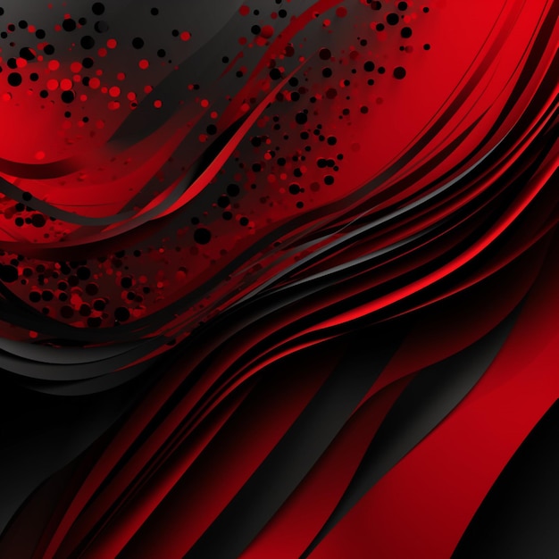 Photo a red and black background with a black and red pattern.