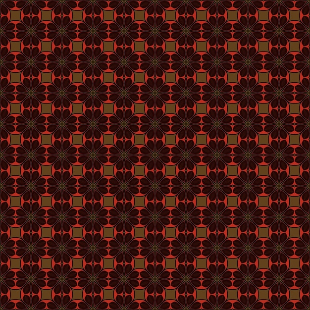 사각형과 사각형의 패턴이 있는 빨간색과 검은색 배경.