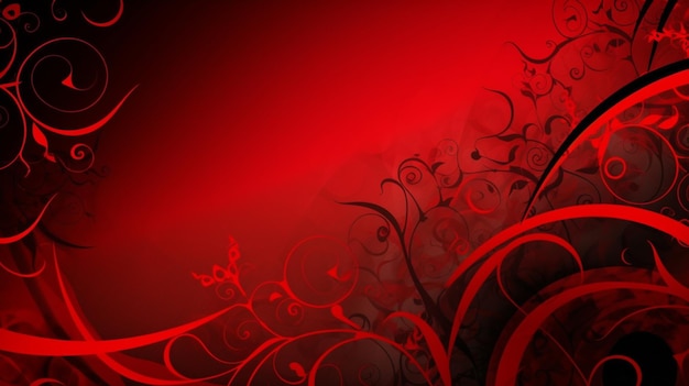 Red and black background with a red background