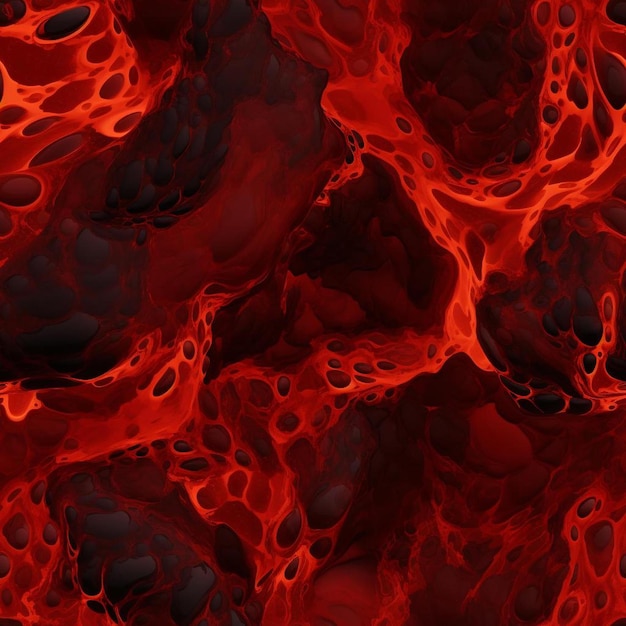 A red and black background with a red and black pattern of the red and black lava.