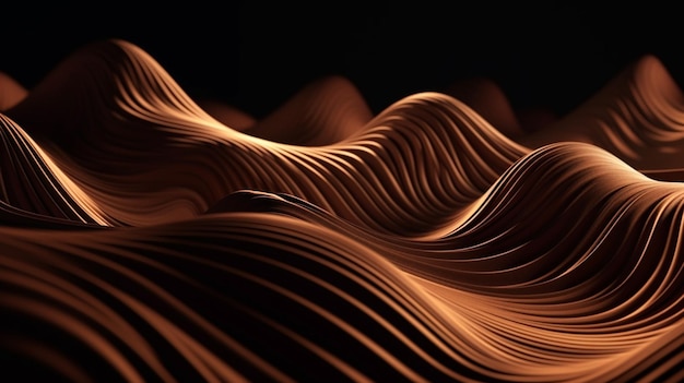 A red and black background with a wave in the middlegenerative ai