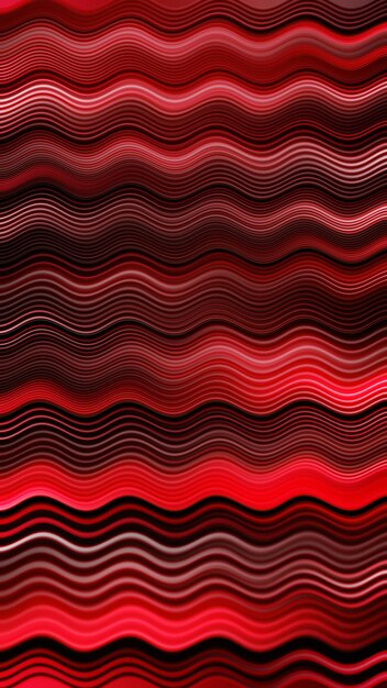 Photo a red and black background with a wavy pattern of lines.