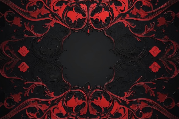 Red And Black Color Design For Background