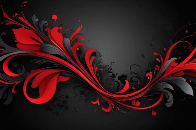 Red And Black Color Design For Background