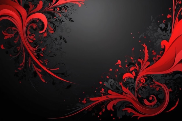 Red And Black Color Design For Background