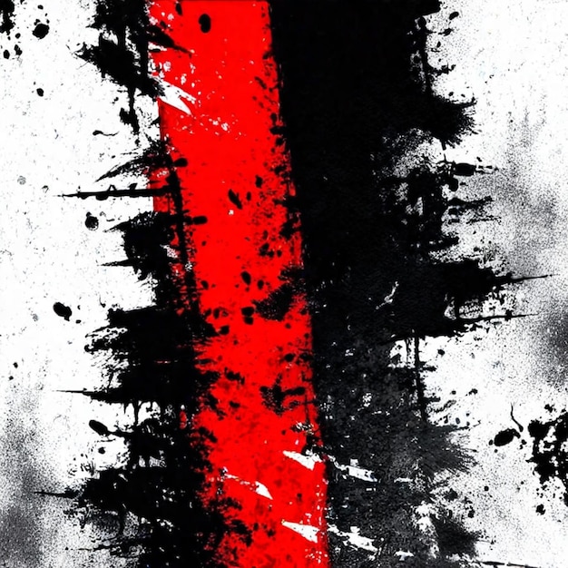 Foto texture dettagliate grunge rosse e nere su sfondo bianco