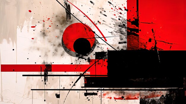 Photo red black paint splatter background modern grunge material texture decorative texture backdrop