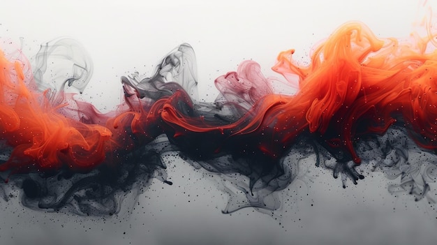 Photo red and black pure smoke background white high quality wallpaper